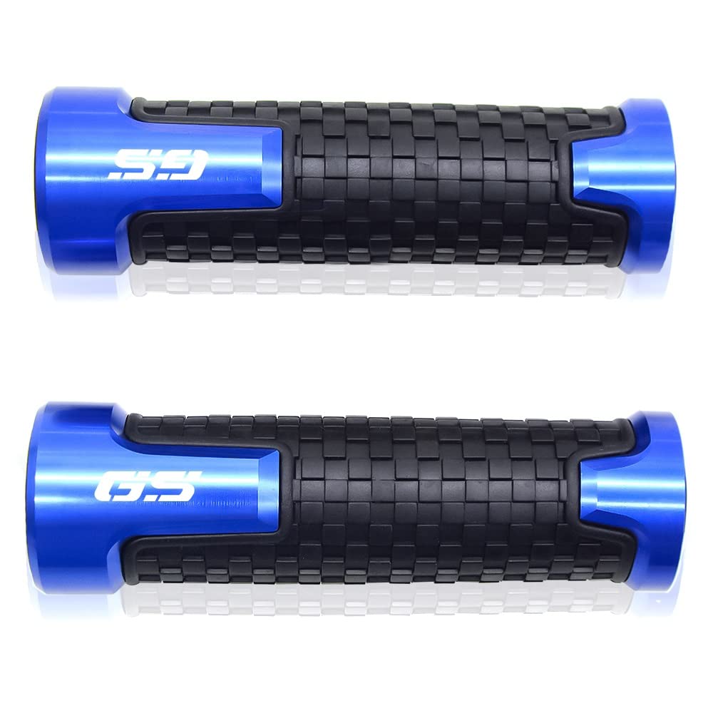 Laiteanqi for B M W G650gs/f650gs/f700gs/f800gs/r1200gs Adventure Lc Universal 7/8" 22mm Motorrad Rutschfester Lenkergriff Griffleiste Griffe(Blu) von Laiteanqi