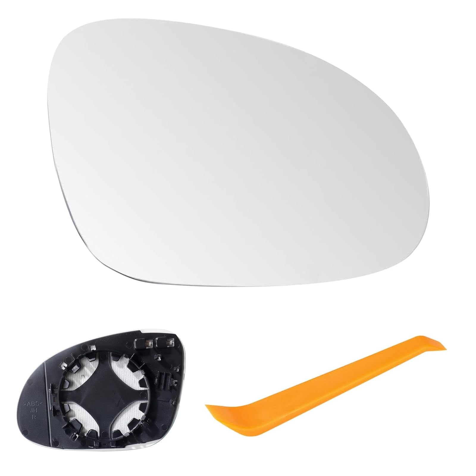 Laitejituan Spiegelglas Ersatz für VW Golf MK5 2003-2008 Jetta 5 2005-2010 Passat B6 2007-2011 Spiegelglas Rechts Beifahrerseite Beheizbar Türspiegelglas Außenspiegel mit Trägerplatte (Rechts) von Laitejituan