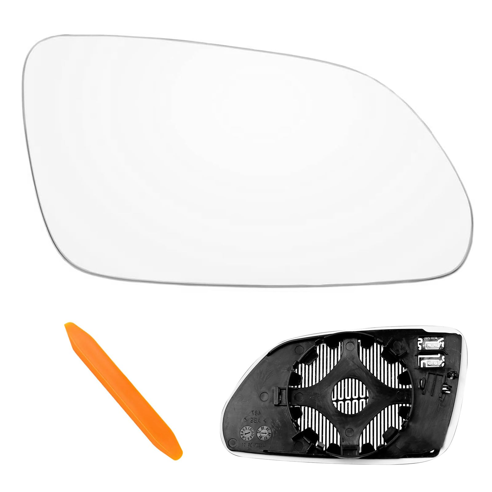 Laitejituan Spiegelglas Ersatz für VW Polo 9N 2005-2009, Ersatz für Skoda Oktavia (1Z3 / 1Z5) 2004-2008 Außenspiegel Glas Fahrerseite Beheizbar Ersatzspiegelglas Außenspiegel Asphärisch Auto (Rechts) von Laitejituan