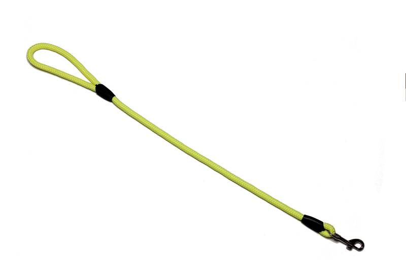 Führleine - Seilleine mit Handschlaufe Basic Ø10mm, 27 Farben, 7 Längen (0,70 m, fluorgelb) von Lallebroe