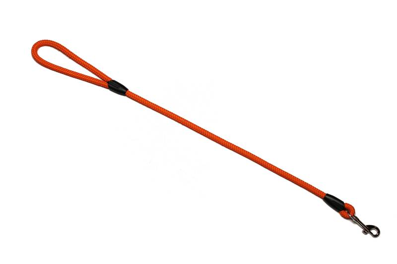 Führleine - Seilleine mit Handschlaufe Basic Ø10mm, 27 Farben, 7 Längen (0,70 m, orange) von Lallebroe
