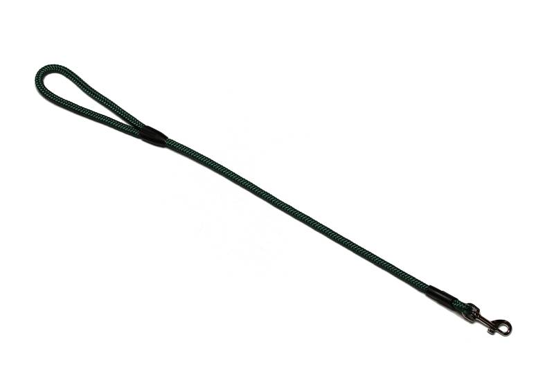 Führleine - Seilleine mit Handschlaufe Basic Ø10mm, 27 Farben, 7 Längen (0,70 m, tannengrün) von Lallebroe