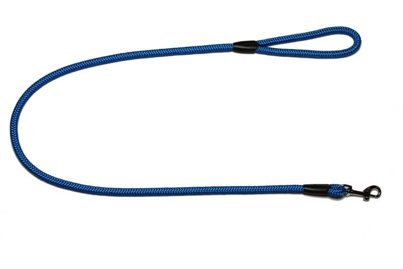 Führleine - Seilleine mit Handschlaufe Basic Ø10mm, 27 Farben, 7 Längen (1,20 m, blau) von Lallebroe