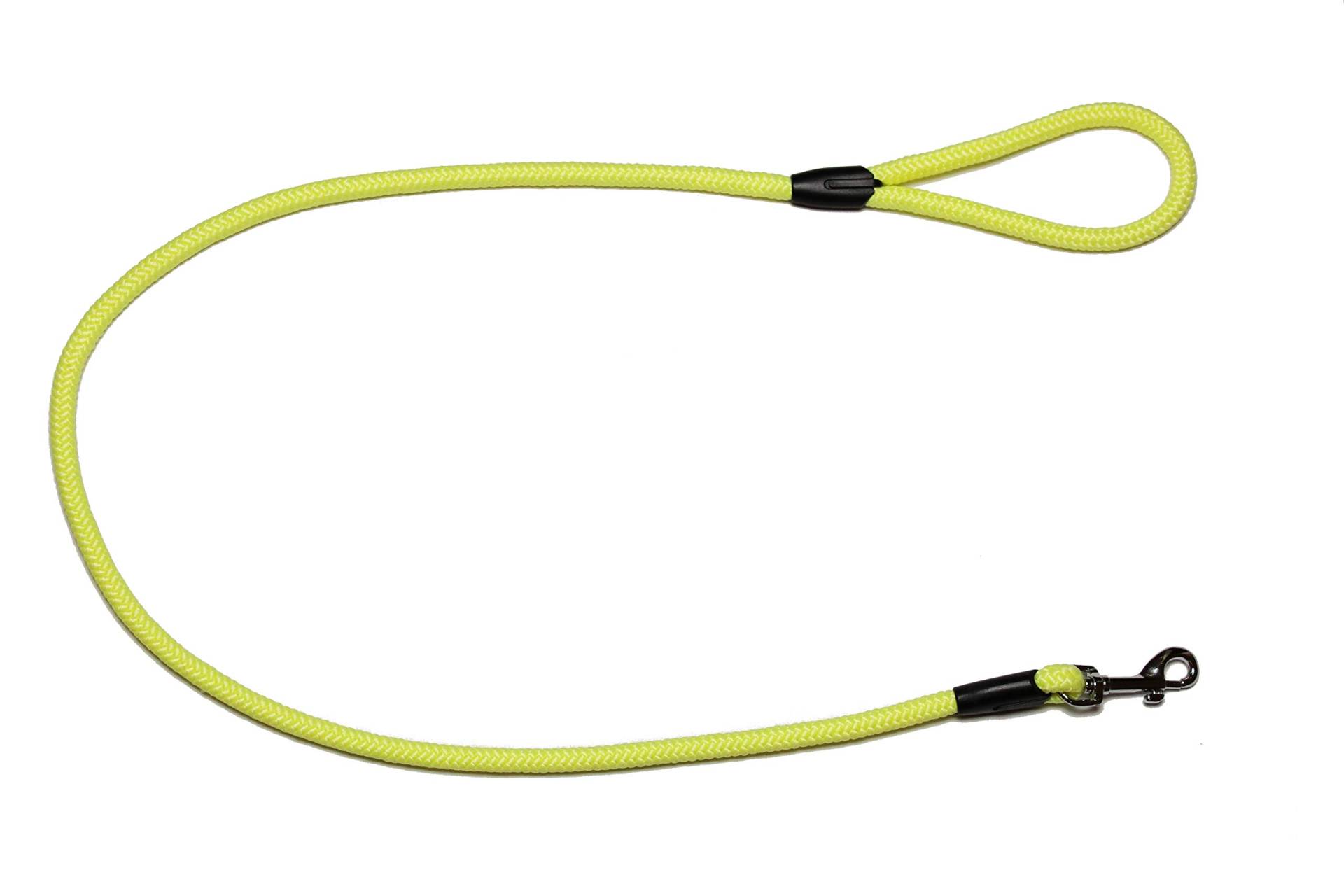 Führleine - Seilleine mit Handschlaufe Basic Ø10mm, 27 Farben, 7 Längen (1,20 m, fluorgelb) von Lallebroe
