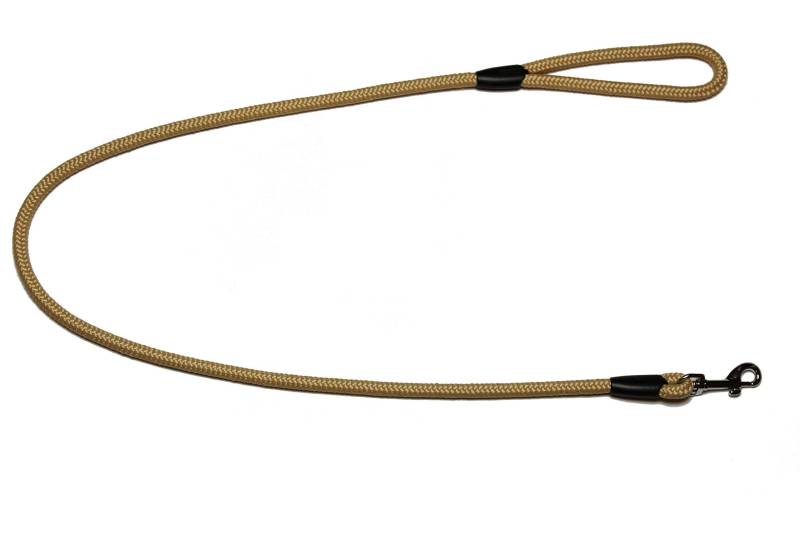 Führleine - Seilleine mit Handschlaufe Basic Ø10mm, 27 Farben, 7 Längen (1,20 m, hanffarbig) von Lallebroe