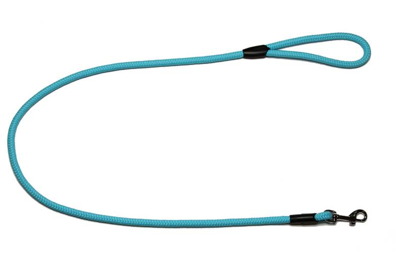 Führleine - Seilleine mit Handschlaufe Basic Ø10mm, 27 Farben, 7 Längen (1,20 m, türkis) von Lallebroe