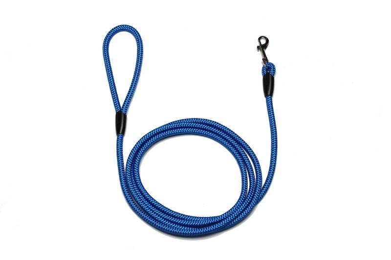 Führleine - Seilleine mit Handschlaufe Basic Ø10mm, 27 Farben, 7 Längen (3,00 m, blau) von Lallebroe