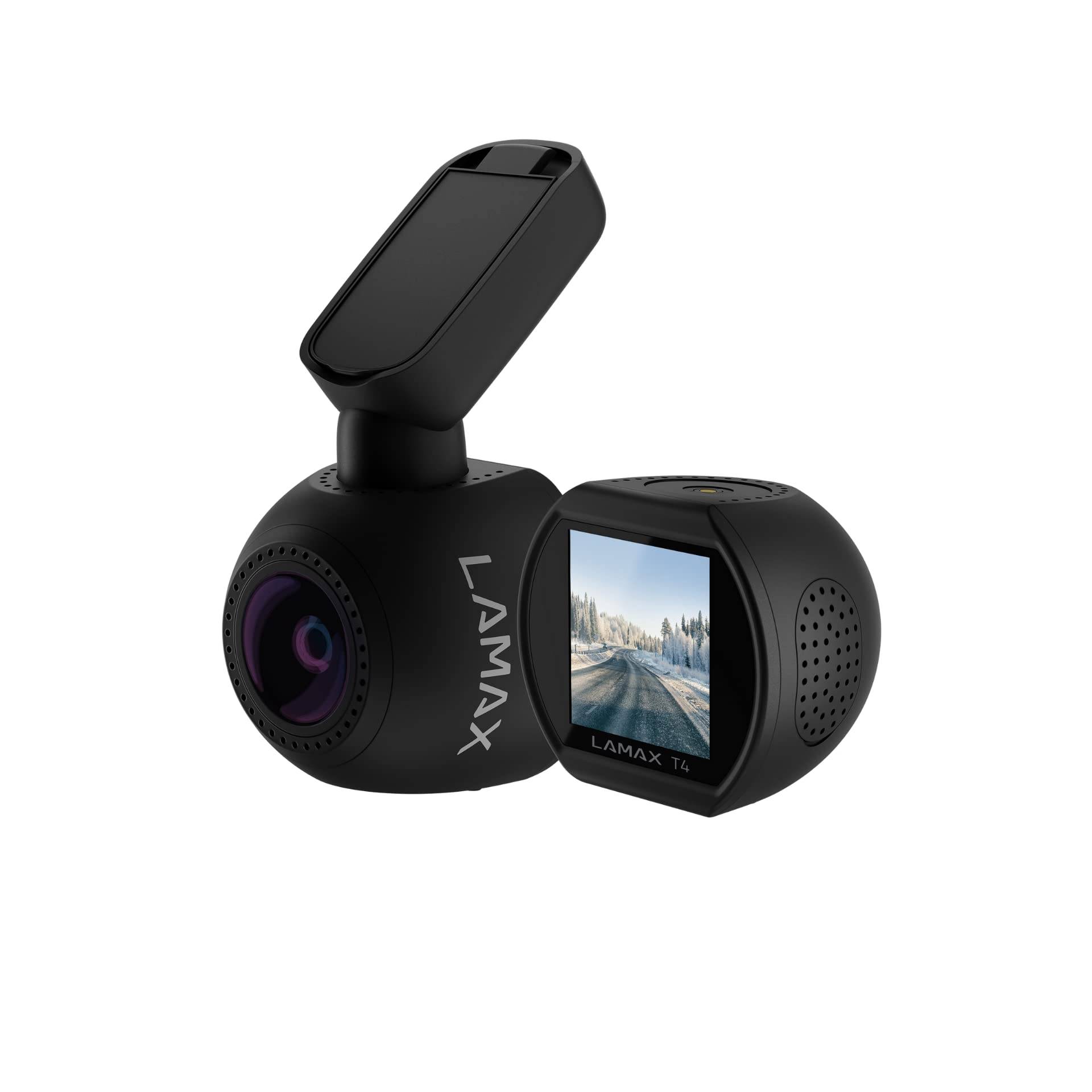 LAMAX T4 Autokamera mit nativem Full HD/30fps, Magnethalterung, Superkondensator, 140°, 1,5“ Display mit deutschem Menü, WDR, optional GPS von Lamax
