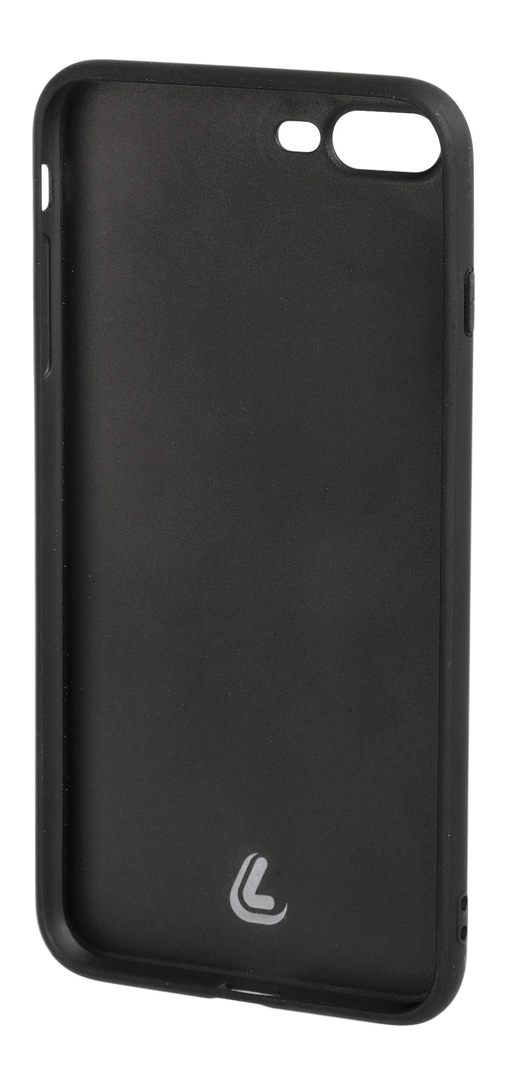 Duo Pocket, Cover Bicolore Con Inserti Metallici - Apple iPhone 7 Plus / 8 Plus - Grigio/Arancio von Lampa