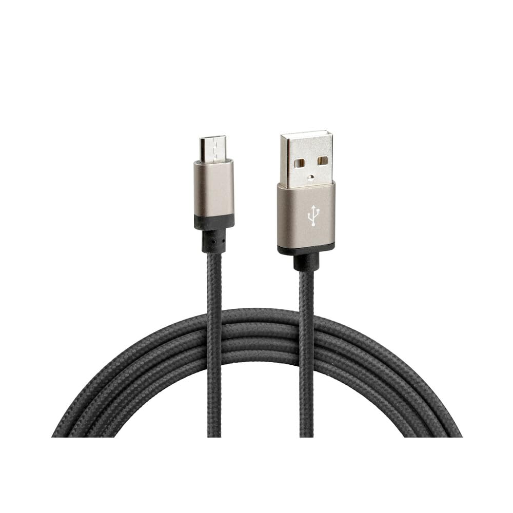 Lampa 38885 Kabel Micro USB Geflochten 1 Meter, schwarz von Lampa