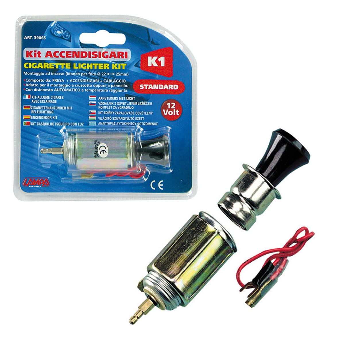 Lampa 39065 Kit Zigarettenanzünder, 12 V von Lampa