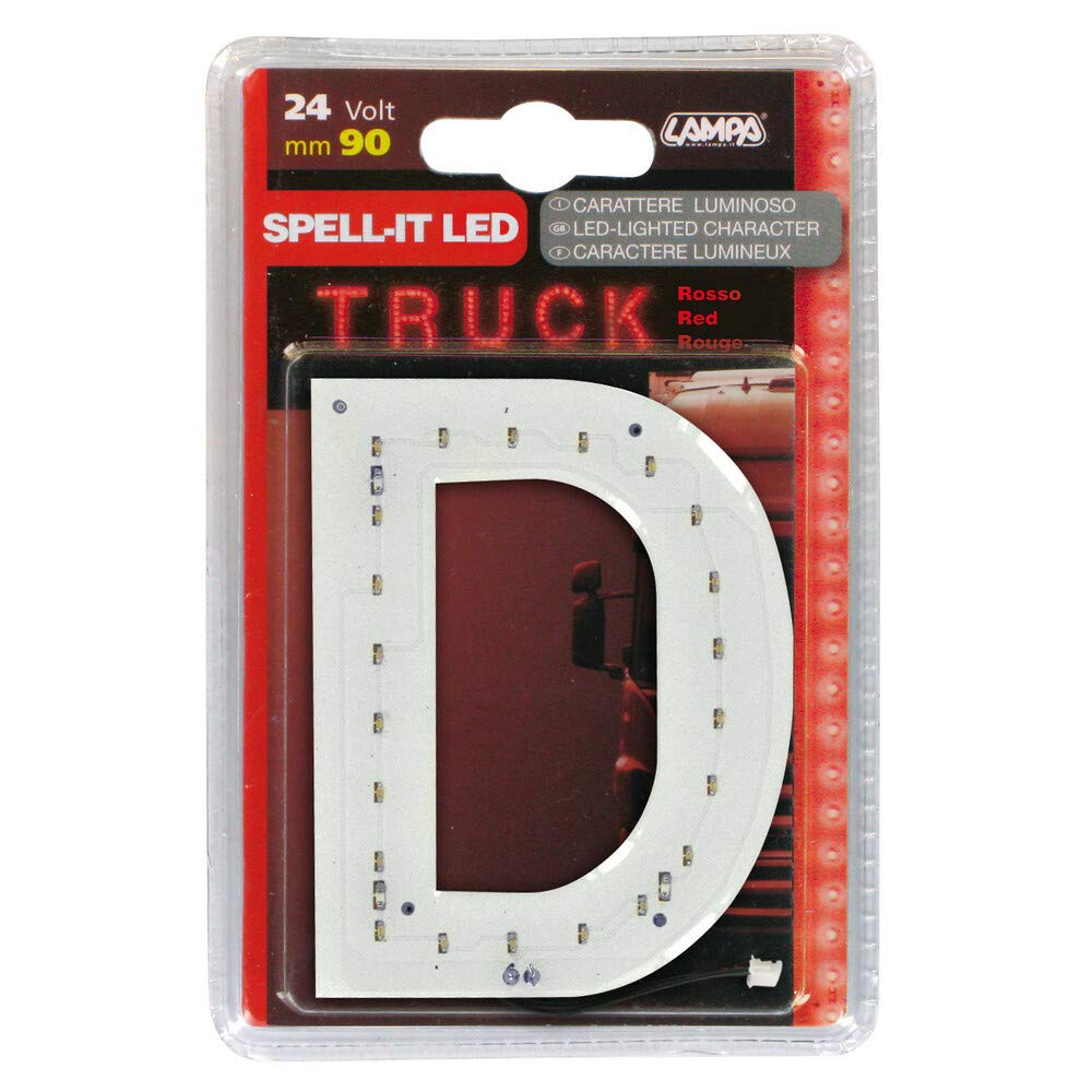 Lampa 98933 Spell-It LED, 90 mm, 24 V - Rot - D von Lampa