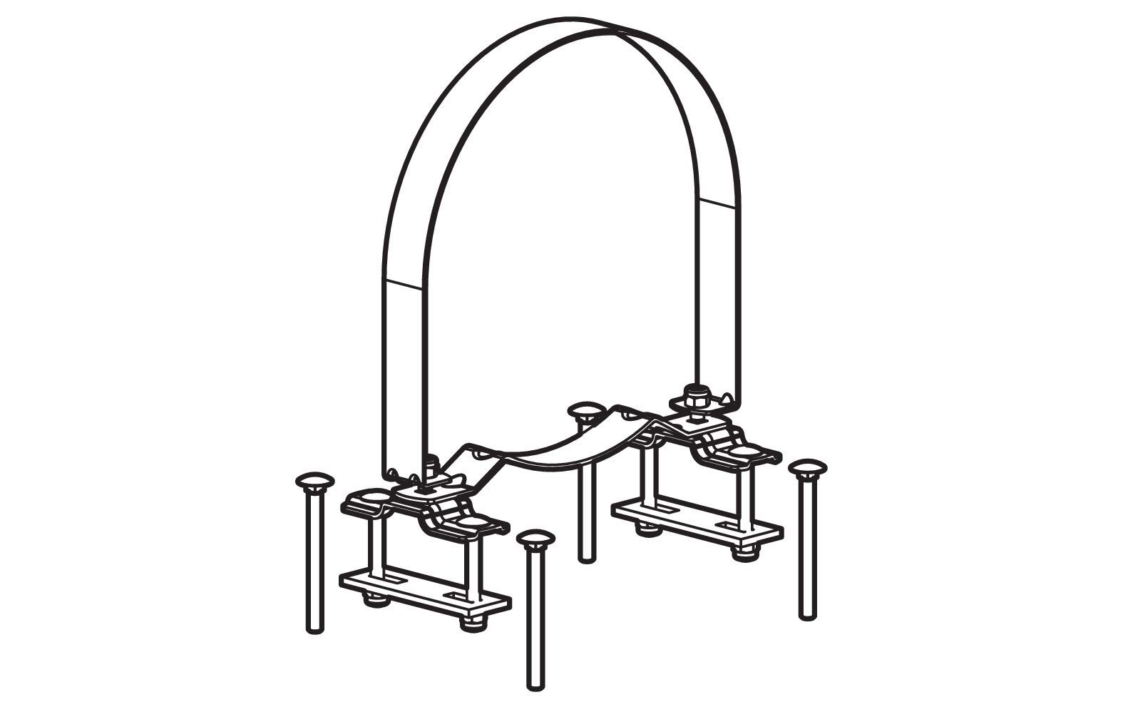 Lampa n99975 Set Befestigungen für Kargo Tube von Lampa