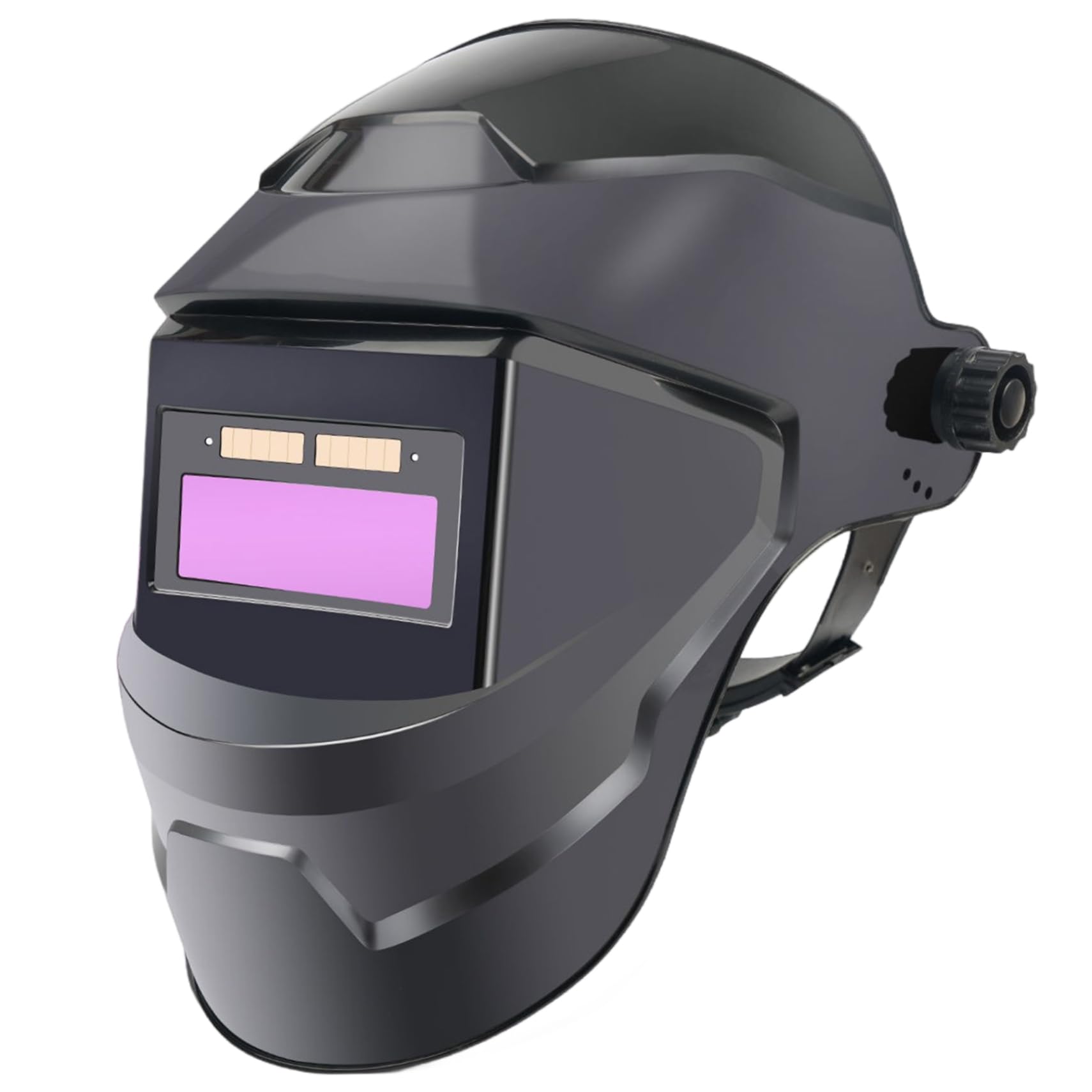 Autoverdunkelungsschweißhelm Solar betrieben 8x11 Leichter PP-Schweißhelm mit LCD-Linsen atmungsaktiven 180 ° Verstellbaren Schweißhelm, Schweißhaube von Lamppdcor