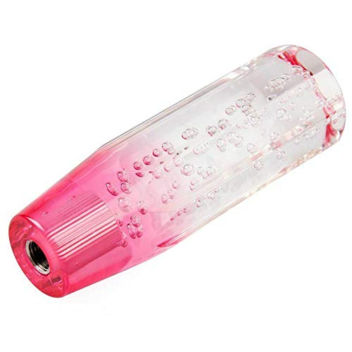 Schaltknauf, Universal Pink White Crystal Bubble Autoschalthebel Manueller LanCo 15cm von LanCo