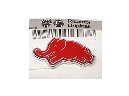 Lancia Ypsilon 2011-2018 Logo Hexe Elefant, rot, Originalnummer 735607698 von Lancia