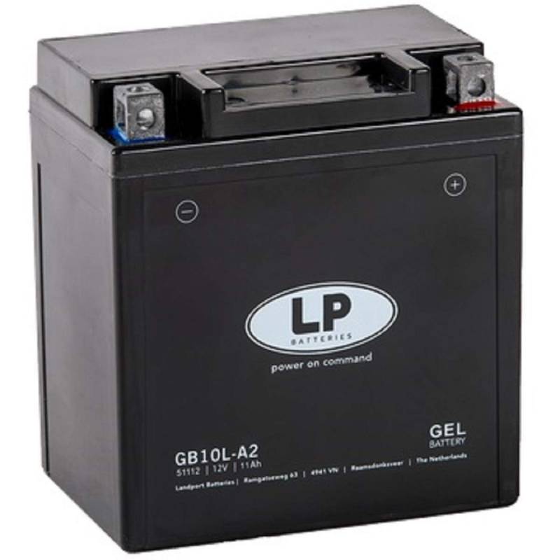 Landport Gel Motorrad- und Rollerbatterie GB10L-A2 (YB10L-A2 Gel) DIN 51112 von Landport