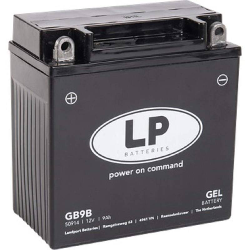 Landport Gel Roller- u. Motorradbatterie GB9B (YB9-B Gel) DIN50914 von Landport