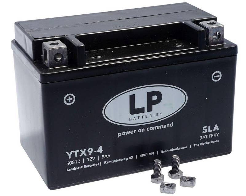 Landport Gel Roller- u. Motorradbatterie GTX9-4 (YTX9-BS Gel) DIN 50812 von Landport