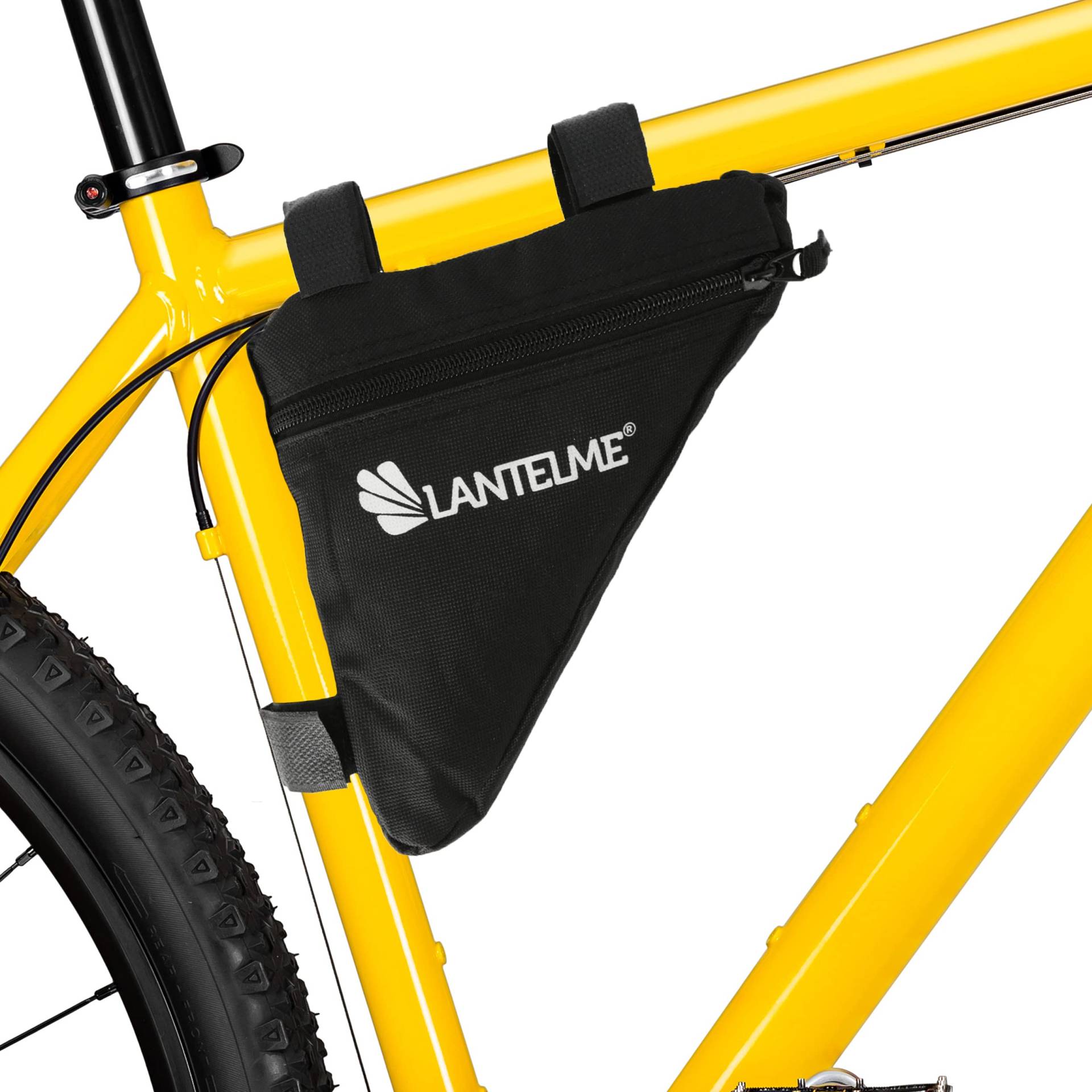 Lantelme Fahrrad Dreiecktasche Wasserdicht 18x18cm Rahmentasche Triangeltasche ideal für WerkzeugTasche Fahrradschloss Regencape Fahrradtasche für Rahmen 8300 von Lantelme