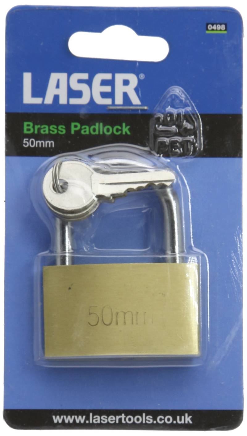 Laser 0498 Brass Padlock 50mm von Laser