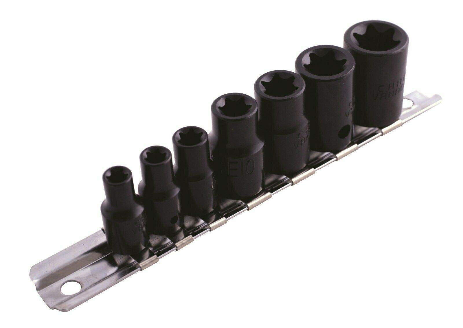 Laser 0897 Impact Star Socket Set 3/8" D, 1/4" D 7pc von Laser