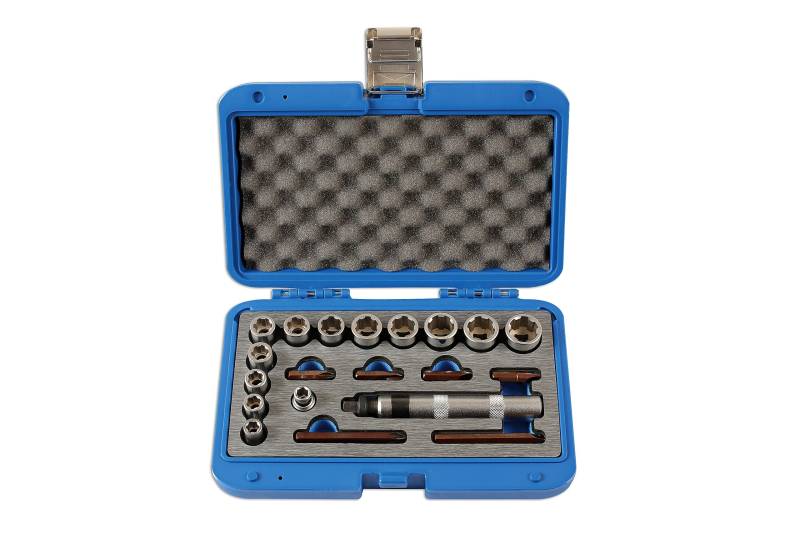 Laser 6219 Damaged Nut and Screw Remover Set 3/8" D 20pc von Laser