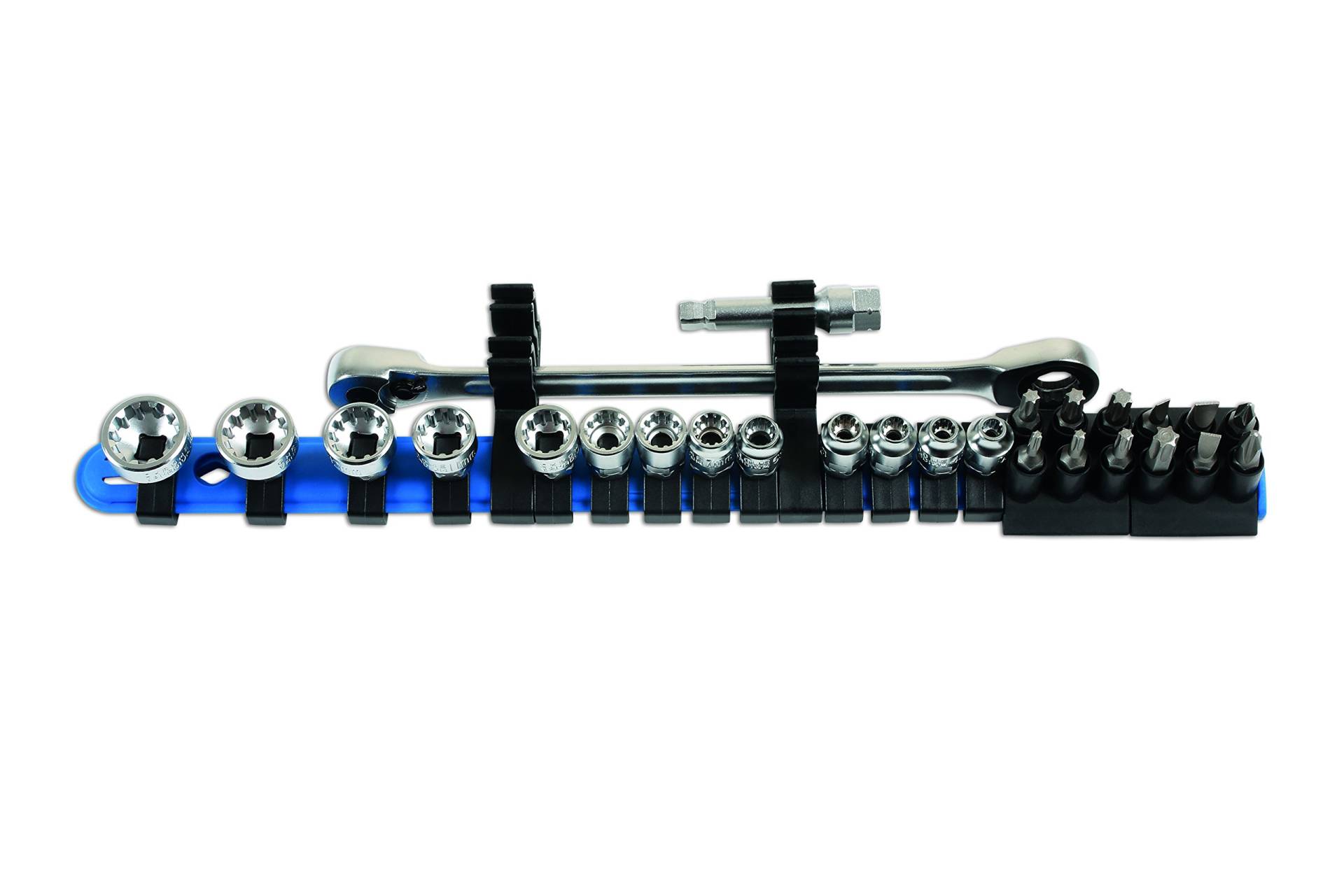 Laser 6887 Low Profile Alldrive Steckschlüssel und Bit-Set, 27 Stück von Laser