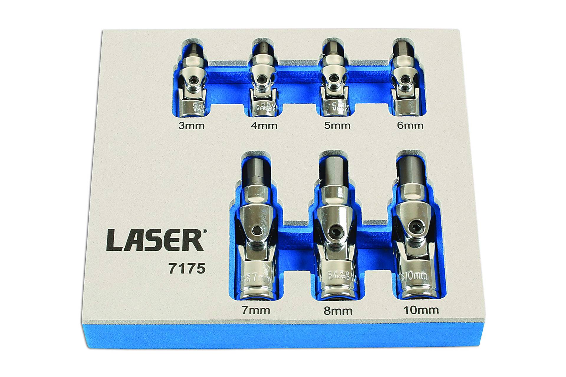 Laser 7175 Universal Joint Hex Socket Bit Set 7pc von Laser