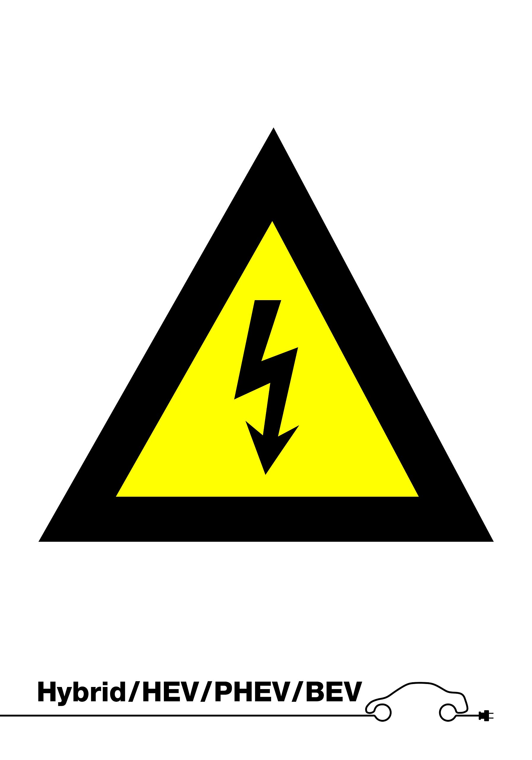 Laser 7577 Danger High Voltage Sign (Without Text) von Laser