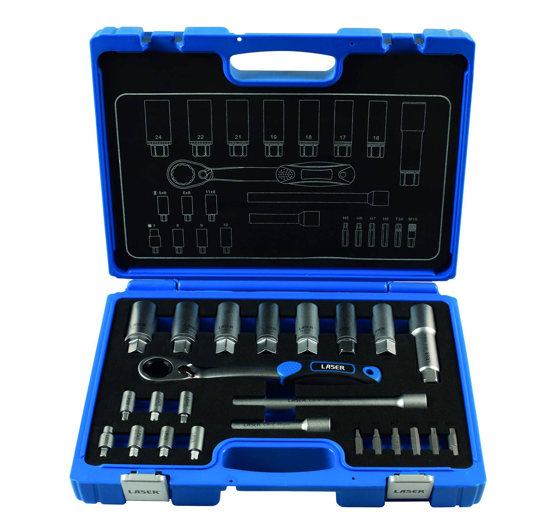 Laser 7673 Shock Absorber & Macpherson Strut Tool Kit 24pc von Laser