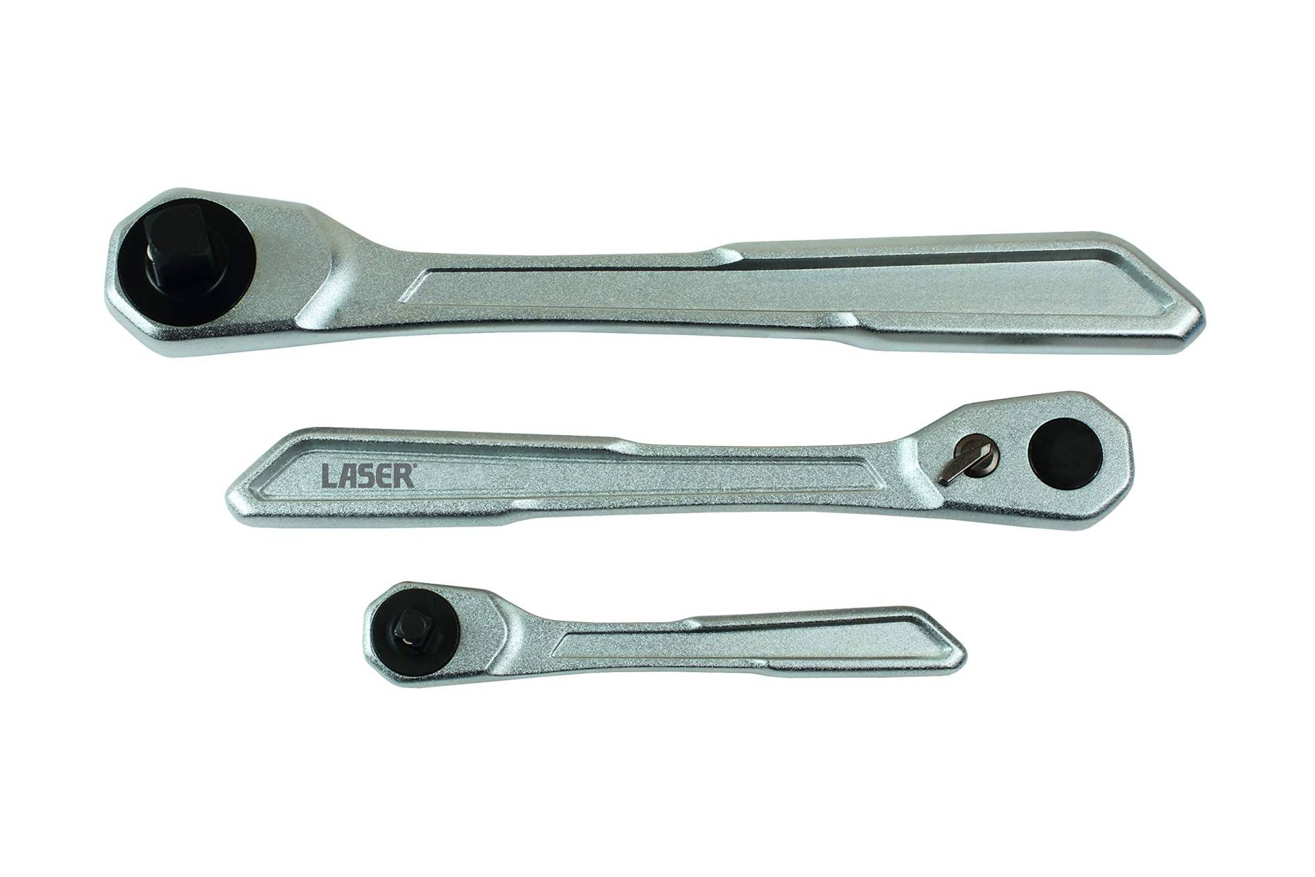 Laser 7937 Slim Handle Ratchet Set 1/4" D, 3/8" D, 1/2" D 3pc von LASER TOOLS