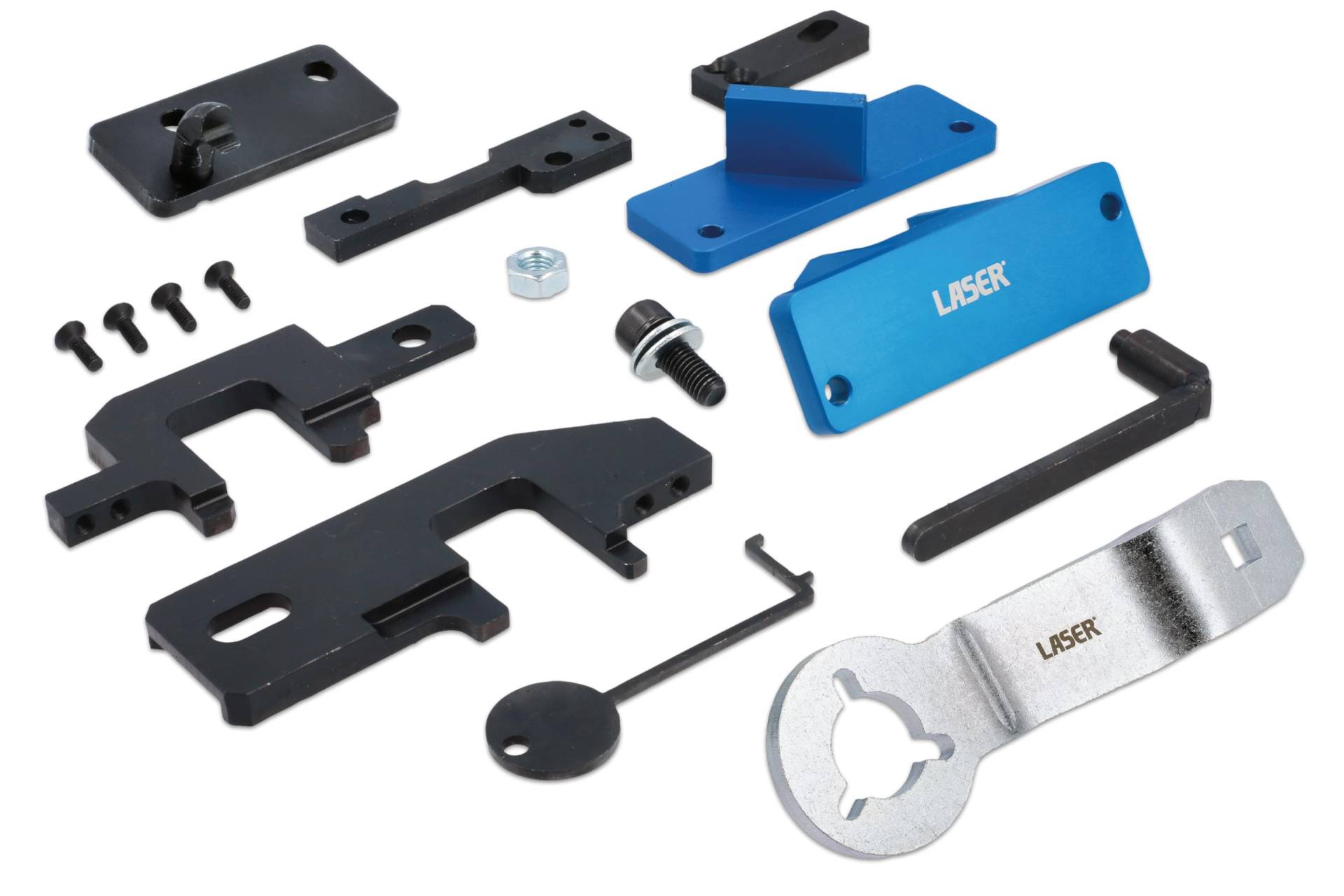 Laser 8514 Engine Timing Master Kit (inc Pully Holding Tool) – for PSA Wet Belt 1.0, 1.2 Petrol von Laser