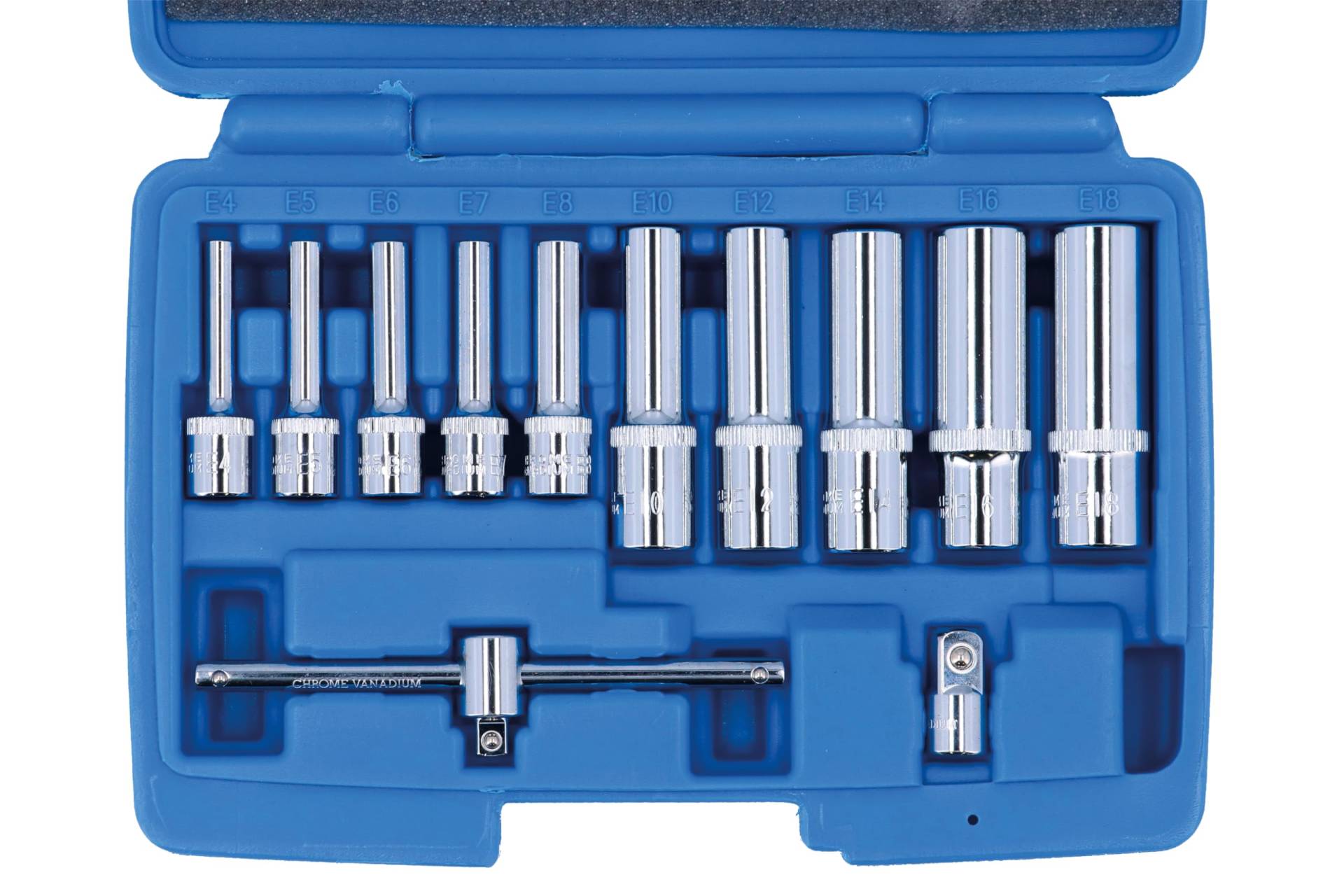 Laser 8867 Deep E-Socket Set 1/4" & 3/8" D 12pc von Laser