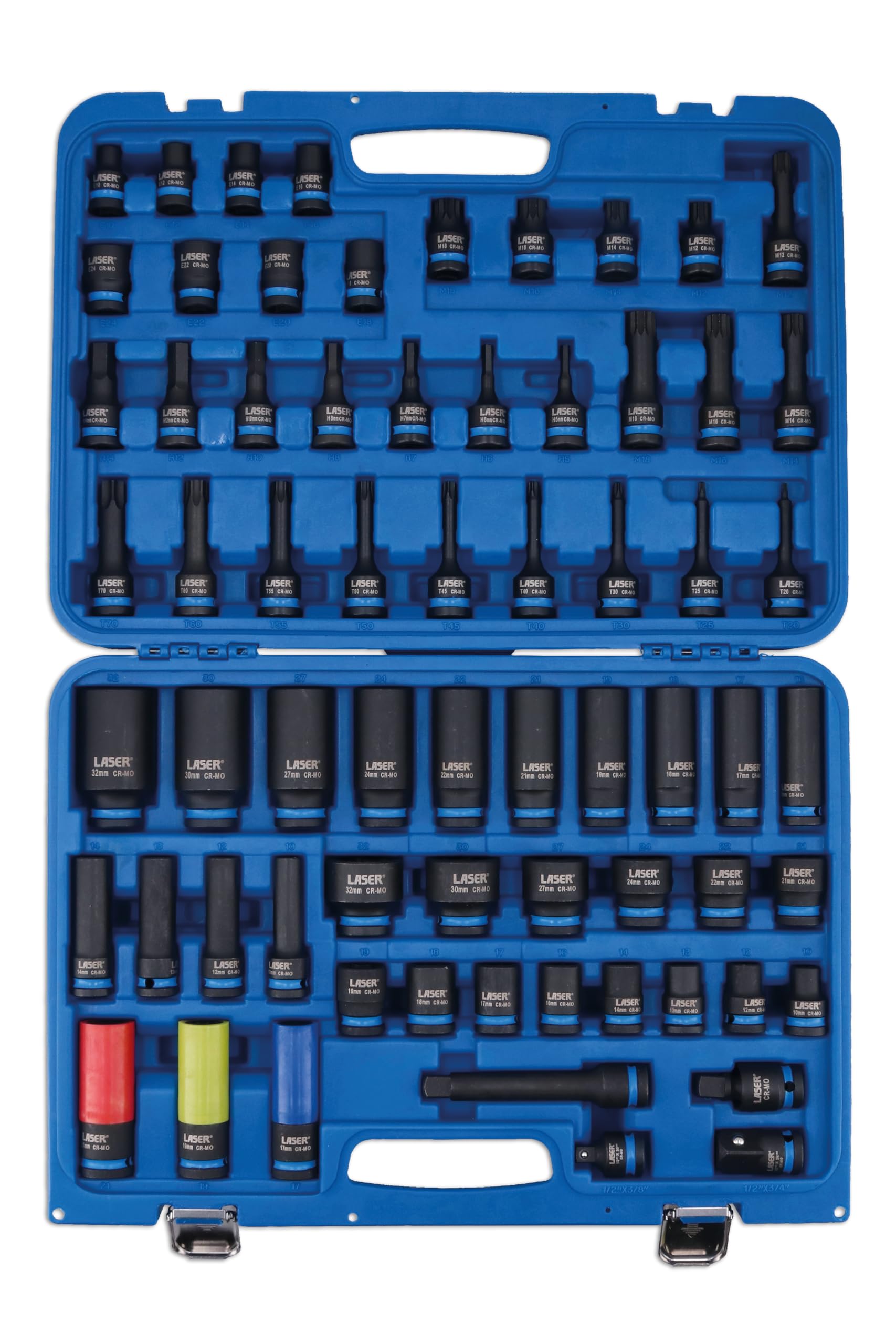 Laser 8987 Impact Bit Socket Set 1/2" D 67pc von Laser