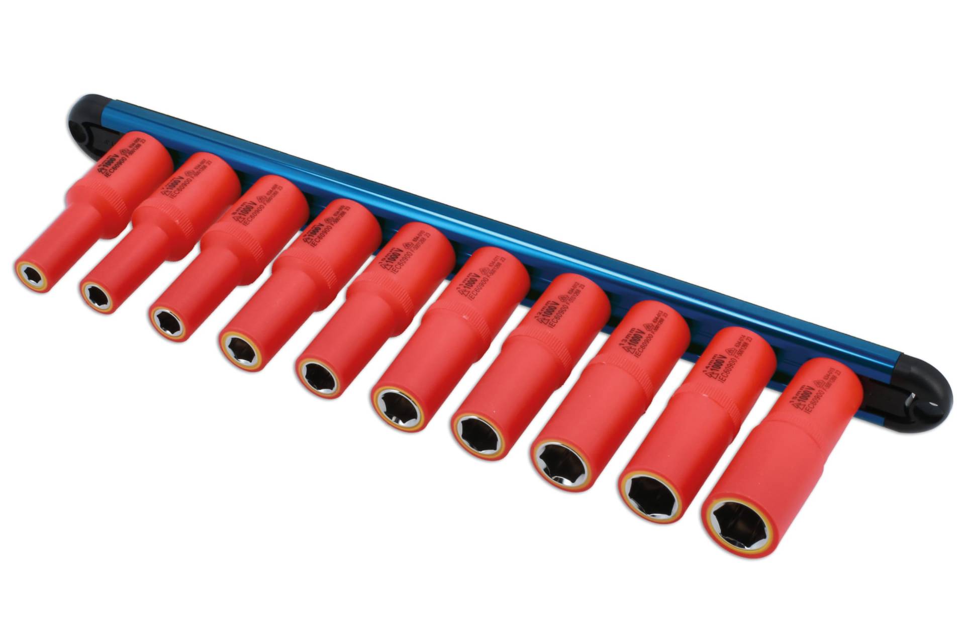 Laser 8988 VDE Insulated Socket Set 6-15mm 3/8" D 10pc von Laser