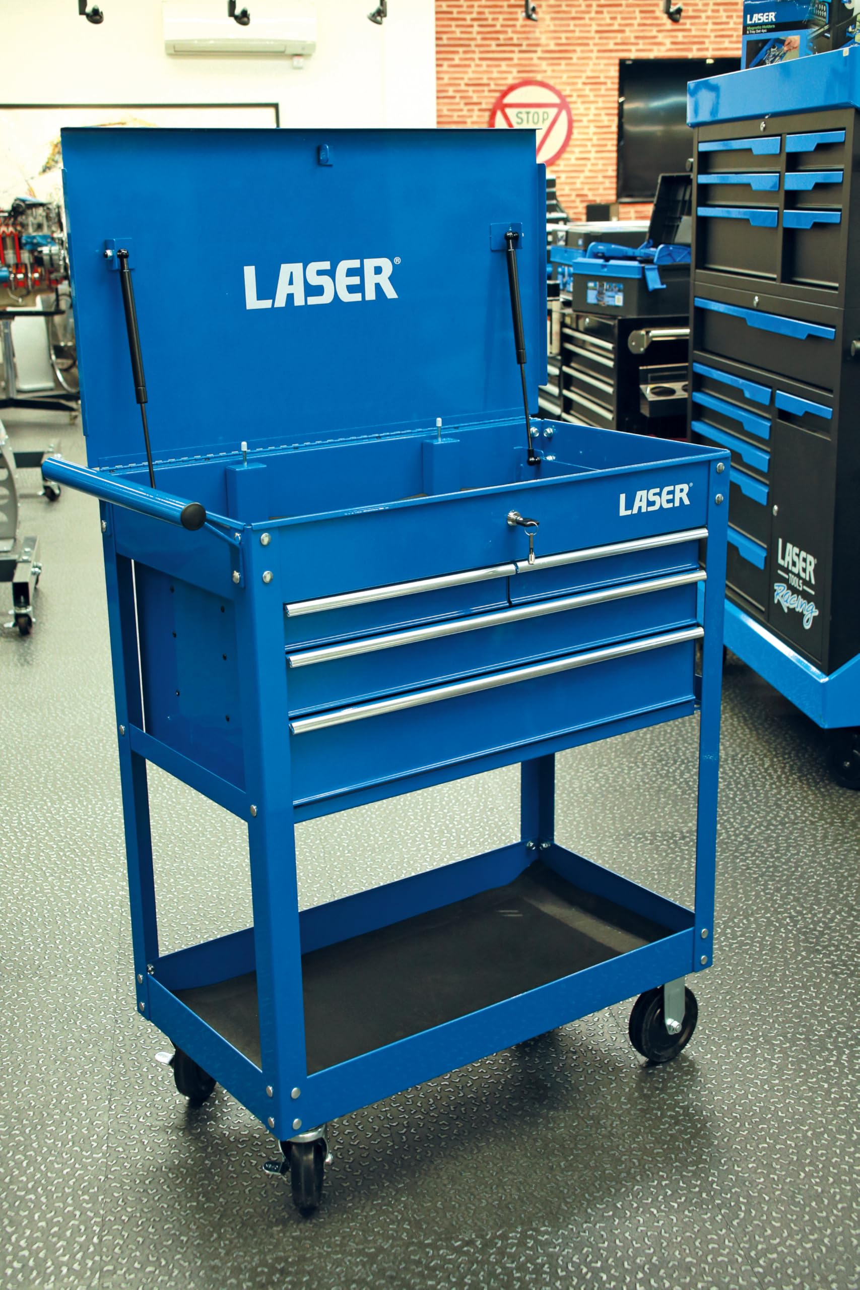 Laser 9026 Workshop Tool Trolley - 4 Drawer von Laser