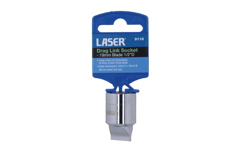 Laser 9118 Drag Link Socket - 19mm Blade 1/2" D von Laser