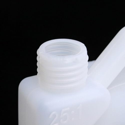 Lastdaytime 1L Mischflasche Öl Benzin Kraftstoff Mischflasche Tank 16.0x7.3x16.7cm für 2-Takt Benzinmotoren Rasenmäher Zubehör von Lastdaytime