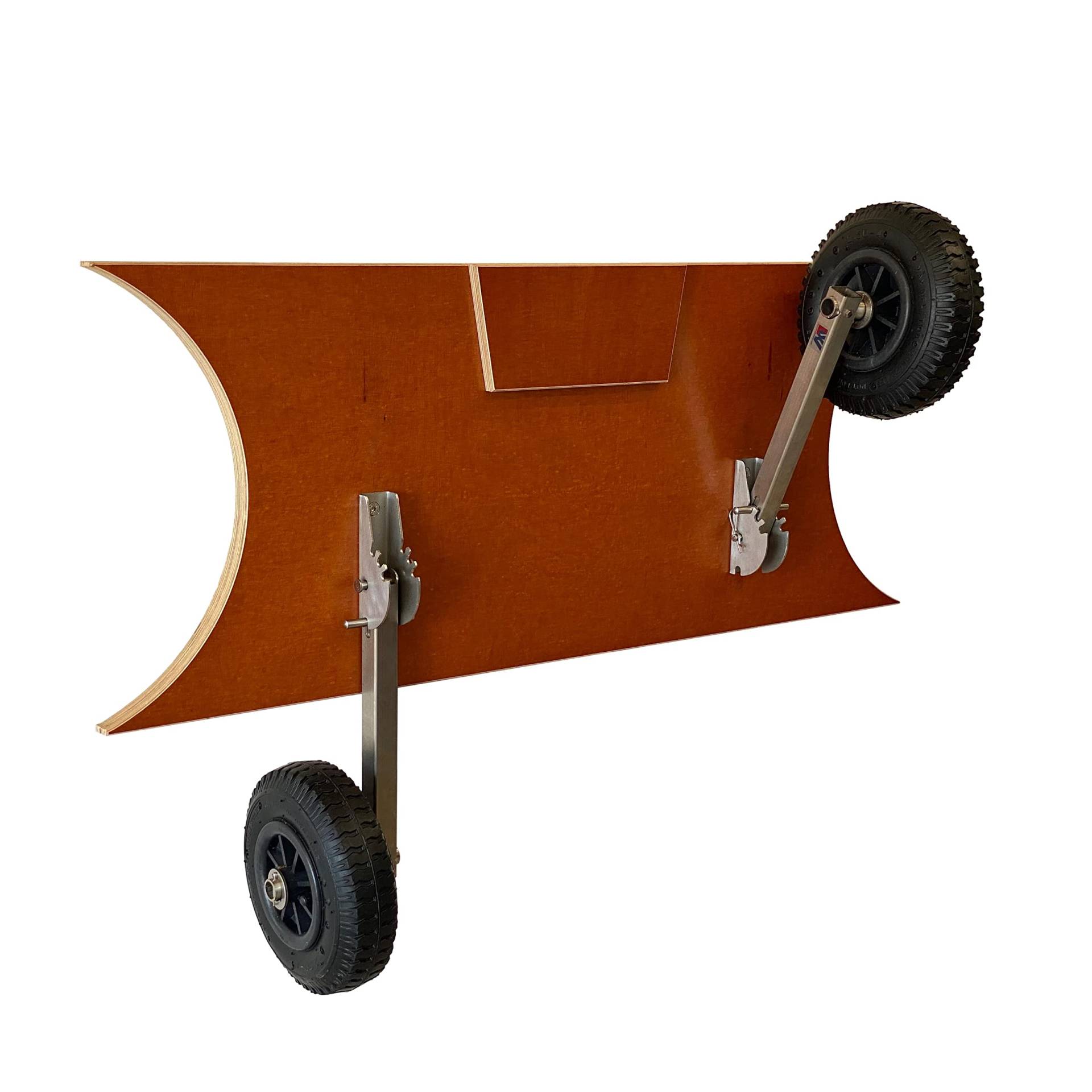 Heckräder Slipräder Schlauchbooträder Transporträder Edelstahl Schlauchboot (29cm lang, Reifen 22cm) von LaunchingWheels.com