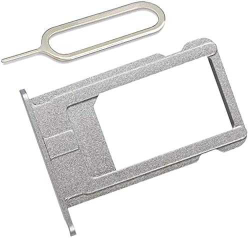 Lazyouth SIM Card Tray Holder Slot Replacement Compatible with iPhone 6 4.7 Inch with Eject Pin (Grey) von Lazyouth