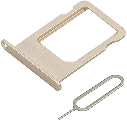 Lazyouth SIM Card Tray Holder Slot Replacement Compatible with iPhone 6S Plus 5.5 Inch with Eject Pin (Gold) von Lazyouth