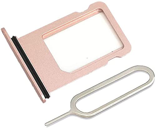 Lazyouth SIM Card Tray Holder Slot Replacement Compatible with iPhone 7 4.7 Inch with Eject Pin and Rubber Waterproof Gasket Ring (Rose Gold) von Lazyouth