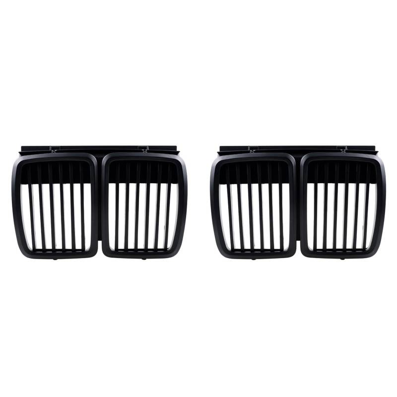 Lbvzxkad 2X Front Grill für E30 3-Serie M3 Front Hauben Grill Matt Schwarz 1982-1994 von Lbvzxkad