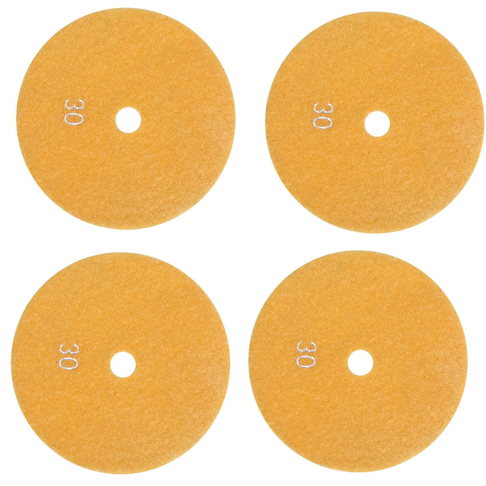 Lbvzxkad 4 Stücke 5 125mm Wet Diamond Polierpads Marmor Körnungen 30 von Lbvzxkad