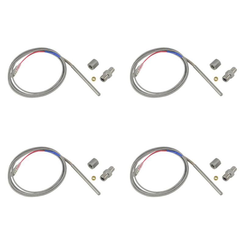 Lbvzxkad 4X für Abgase Temperatur Sensor Typ K Thermoelement Fühler Abgase Temperatur Sensor Gewinde Abgas Temperatur Sensor von Lbvzxkad