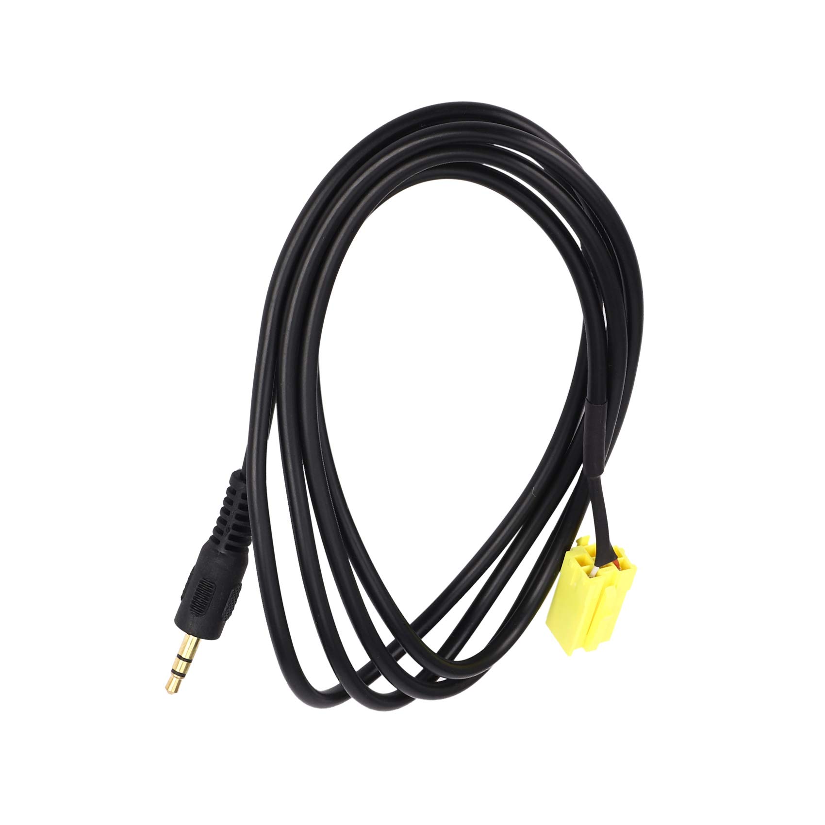 Lbvzxkad Auto 6Pin 3,5 MM Schwarz AUX Eingang Adapter Kabel Linie Fuer 206 207 307 MP3 MP4 Telefon 2007-2013 2014 2015 von Lbvzxkad