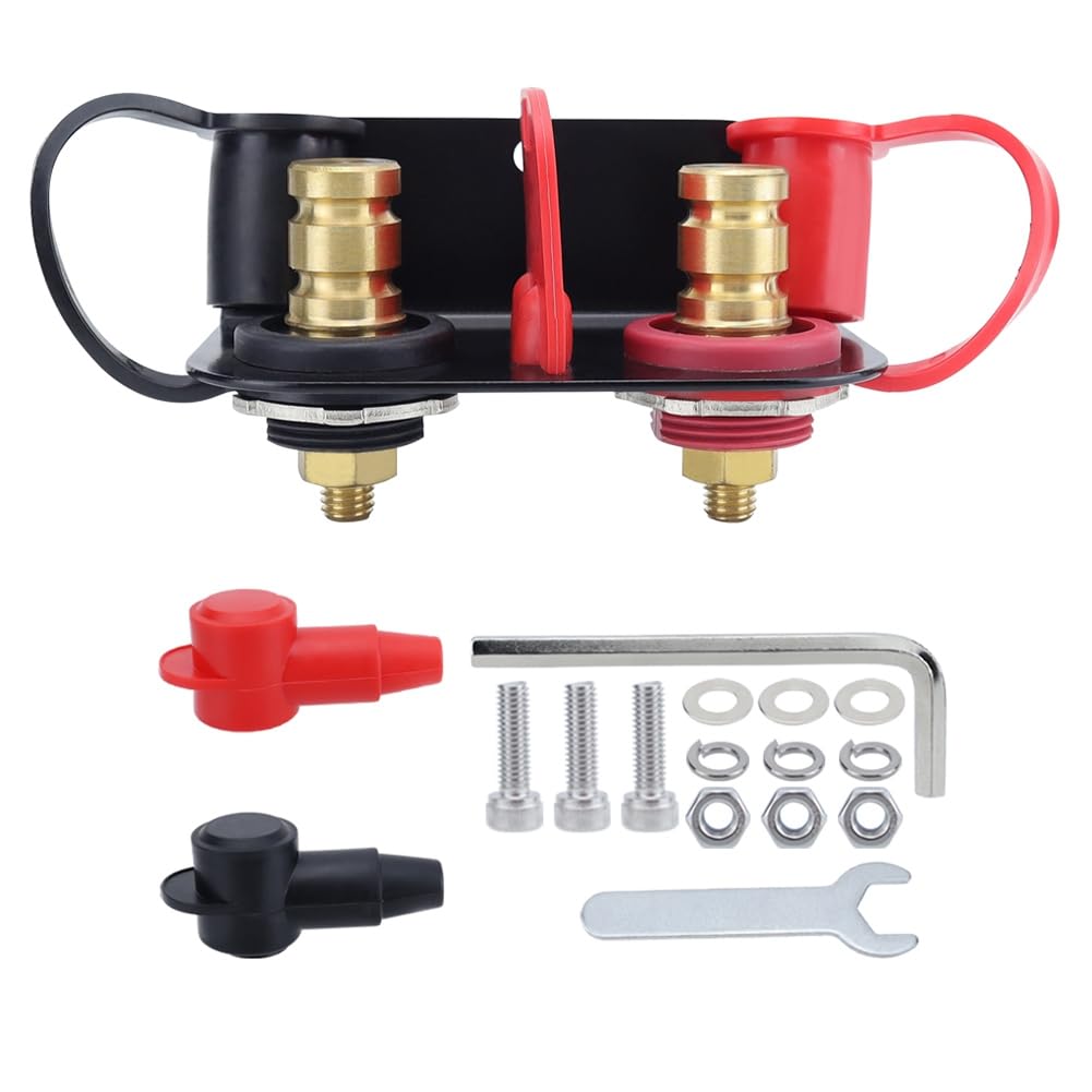 Lbvzxkad Fernbedienbarer Batterieanschluss, Batterieladeanschluss-Kit, Bolzen mit Robuster Montagehalterung für UTV, Wohnmobil, Rasenmäher, Boot von Lbvzxkad