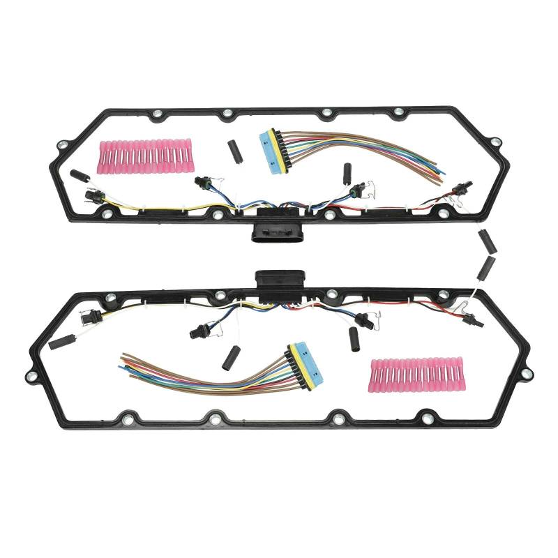 Lbvzxkad für 7.3L V8 Heiz öL Ventil Deckel Dichtung mit Injektor und GlüHen Kerzen Kabel Baugruppe Satz von Lbvzxkad