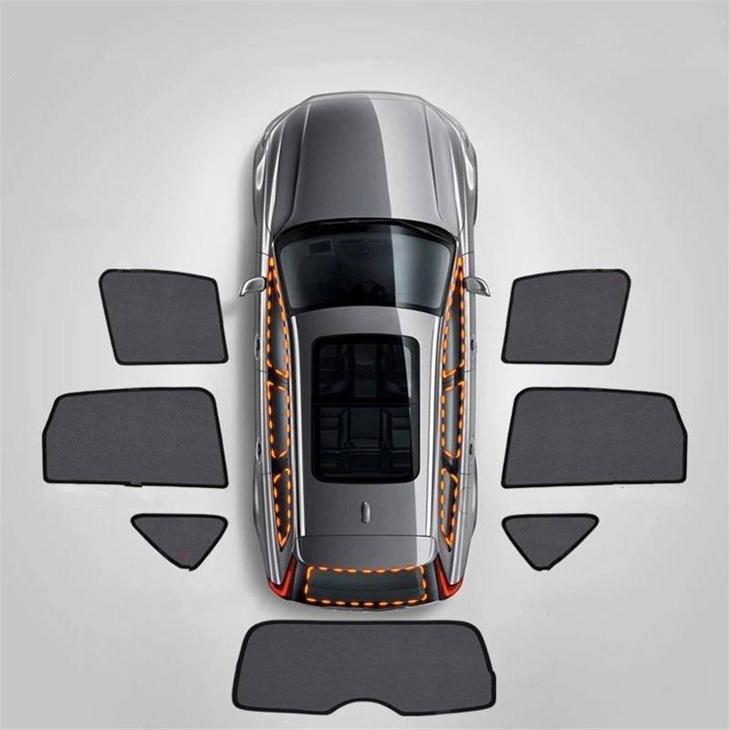 Auto-Sonnenschutz Für Nissan Für Qashqai 7 Für J10 Für Sitze 2009 2010 2011 2012 Autofenster Sonnenschutz UV-Schutz Auto Vorhang Sonnenschutz Visier Netz Mesh Autofenster-Sonnenschutz(7Pcs Sunshades) von Lciqtsec